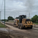 Continúa la obra de repavimentación en la avenida Ex Combatientes de Malvinas